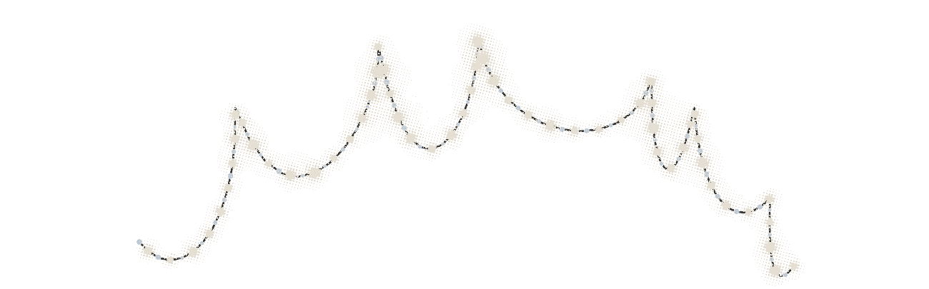 String of blicking lights